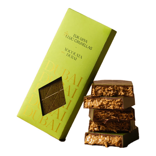 Eukarya Lluc Crusellas Dubai-Style Chocolate Bar – Spanish Artisan 200g