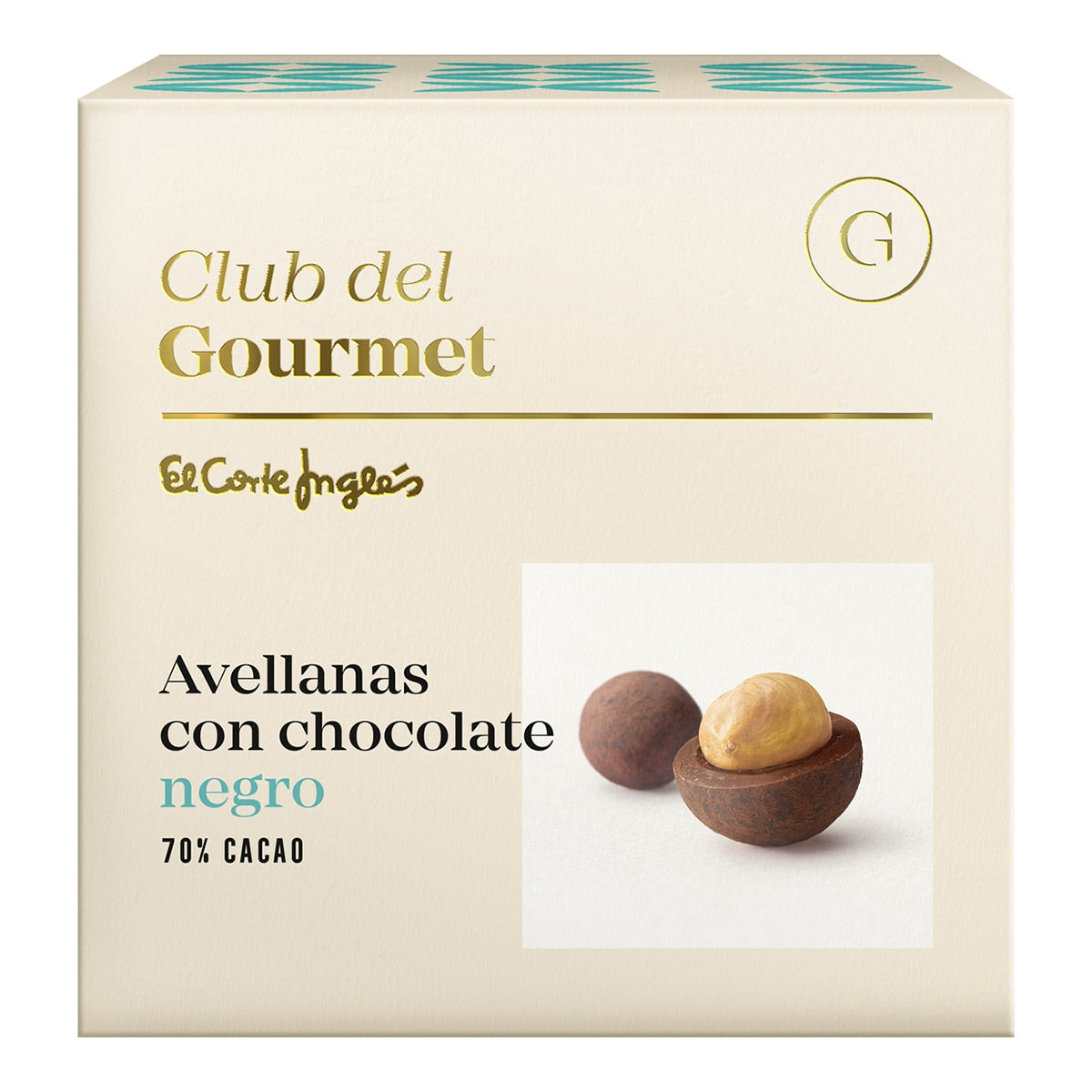 Club del Gourmet Hazelnut & Dark Chocolate Bonbon – 70% Cacao 80g