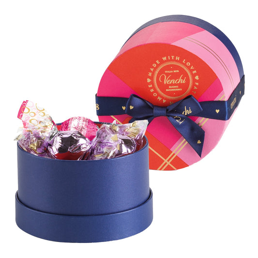 Venchi Assorted Chocolates – Italian Pralines Round Box 90g