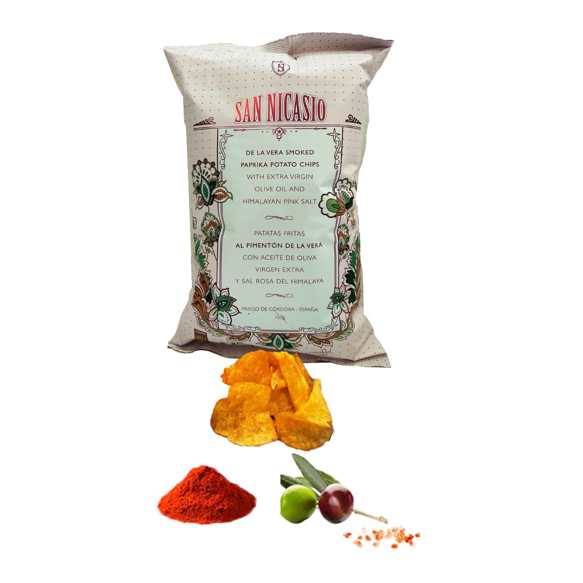 San Nicasio Patatas Fritas al Pimentón de la Vera – Spanish Crisps 150g