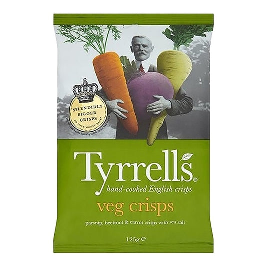 Tyrrell's Vegetable Chips – Crispy Fried Root Vegetables 125g