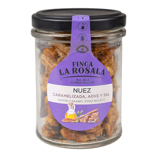 Finca la Rosala Caramelised Walnuts with Olive Oil & Salt – 90g