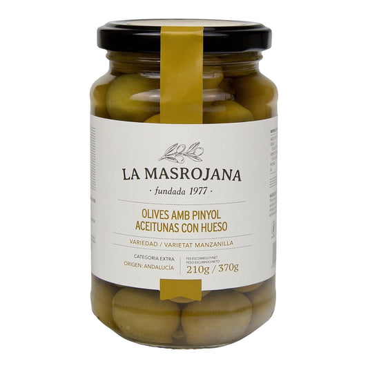 La Masrojana Manzanilla Olives – Spanish Green Olives 125g