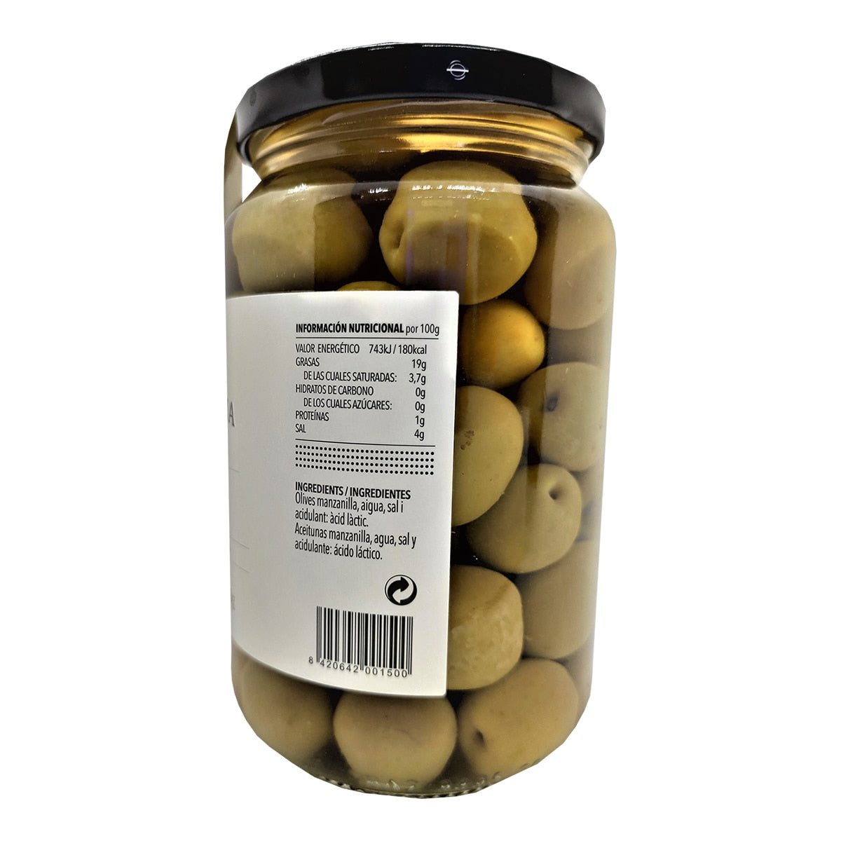 La Masrojana Manzanilla Olives – Spanish Green Olives 125g
