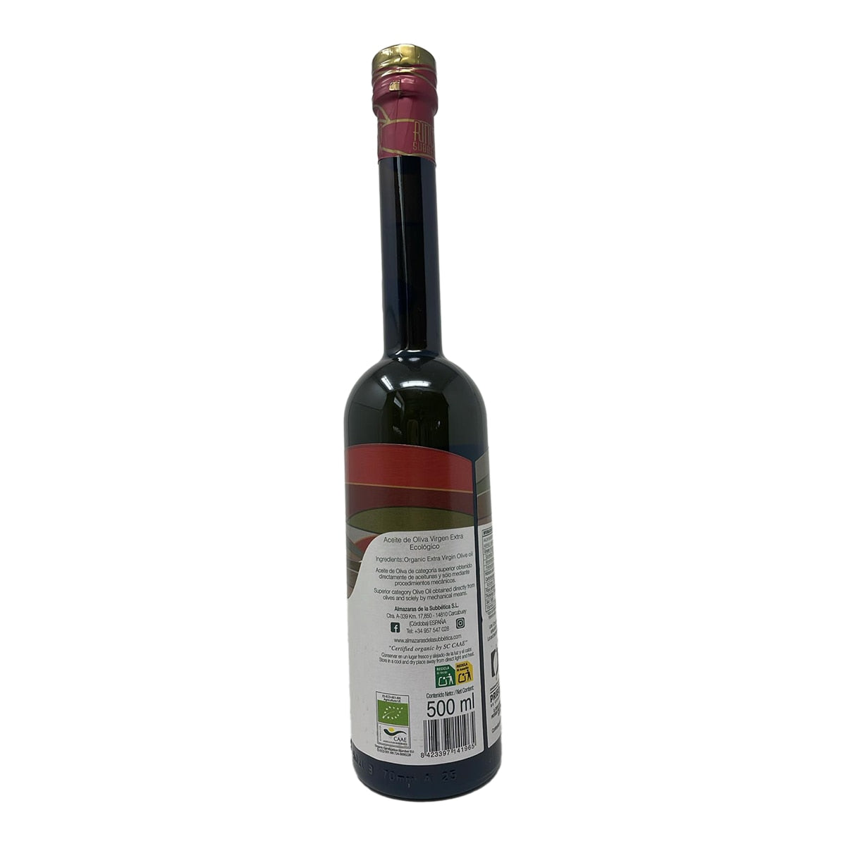 Rincón de la Subbética Organic Extra Virgin Olive Oil – 500ml
