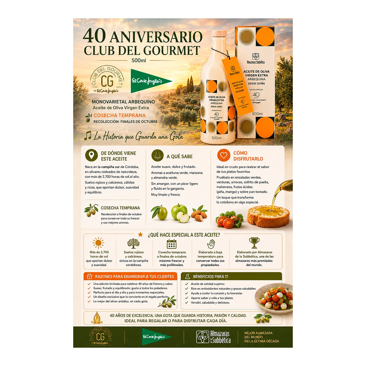 Picudo Club del Gourmet Extra Virgin Olive Oil – 500g