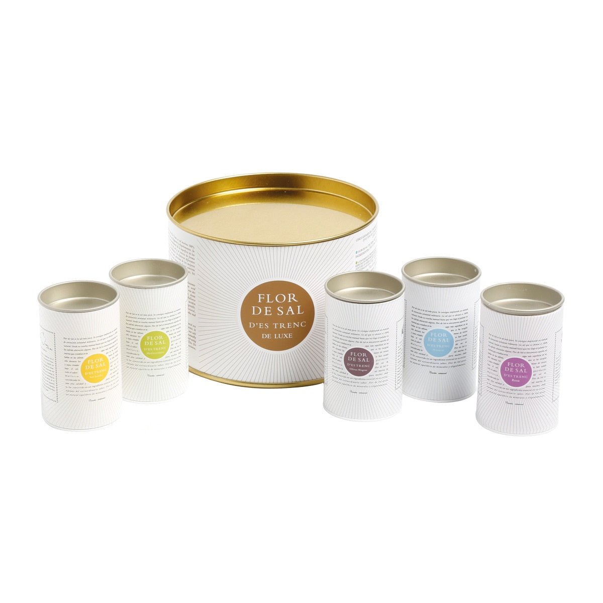 D'Es Trenc Flor de Sal Assortment – 5 Gourmet Sea Salt Varieties 250g