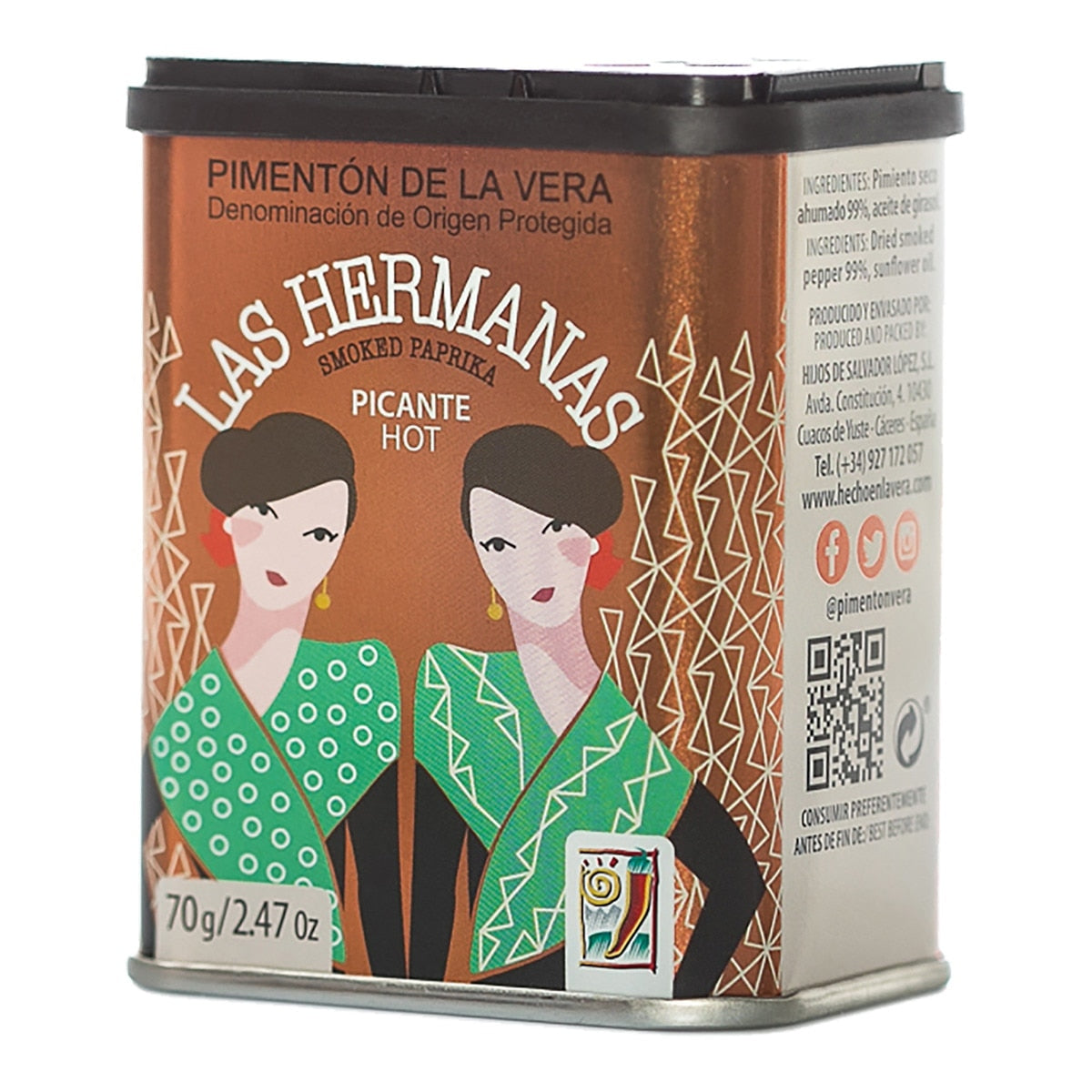 La Hermana Smoked Paprika from La Vera – Hot Spanish Spice 70g