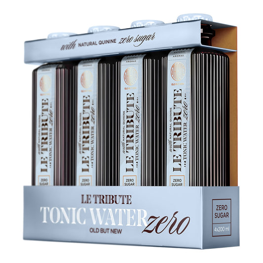 Le Tribute Zero Tonic Water – Spanish Sugar-Free Pack of 4 Bottles